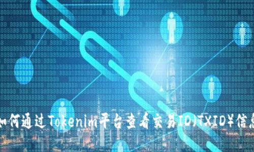 如何通过Tokenim平台查看交易ID（TXID）信息