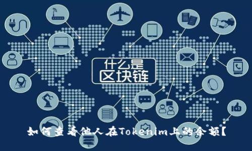 如何查看他人在Tokenim上的余额？